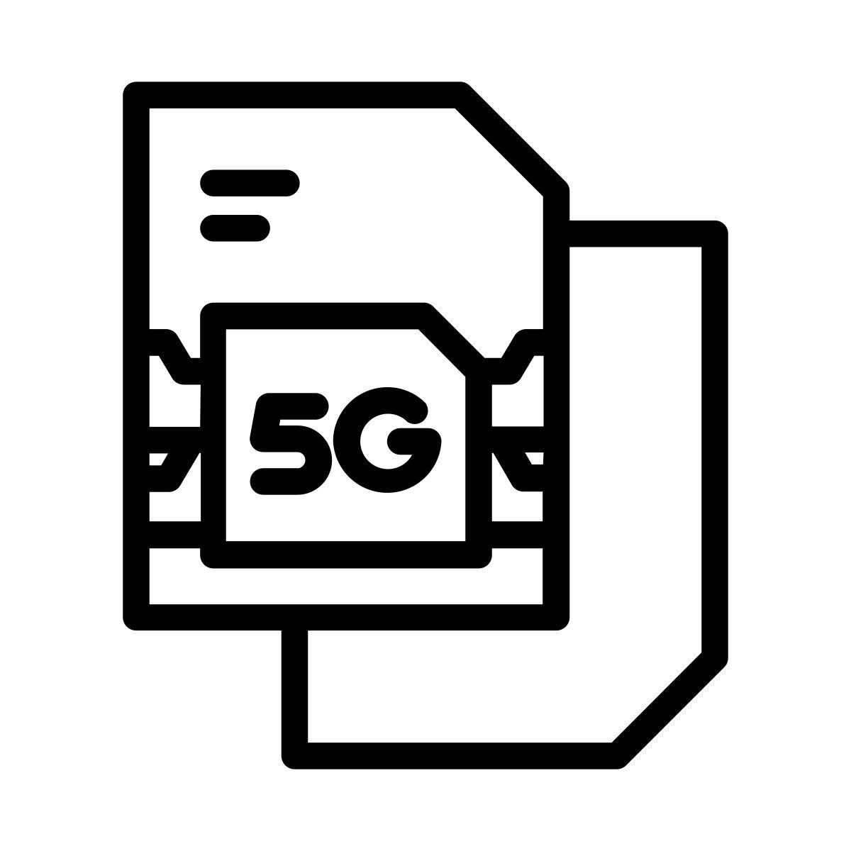 5g sim card icon