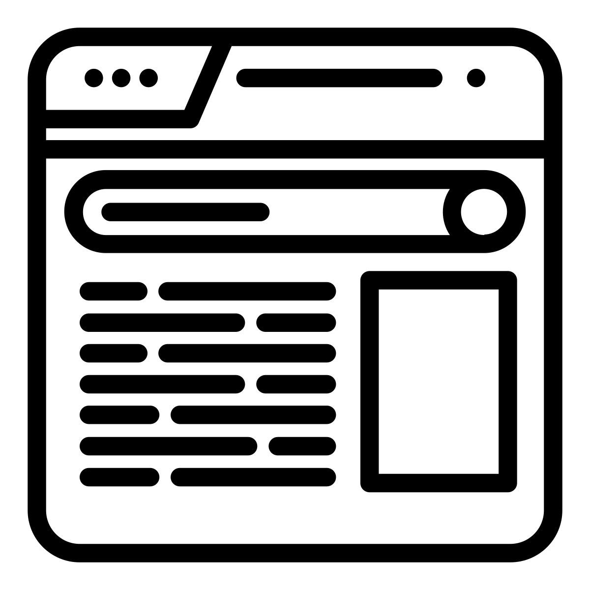 pesquisa no site icon
