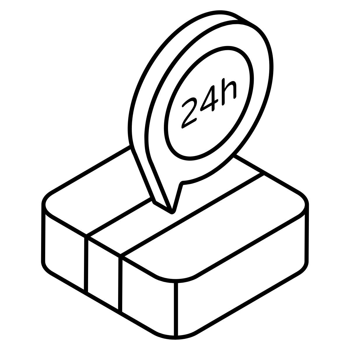 24hr service icon