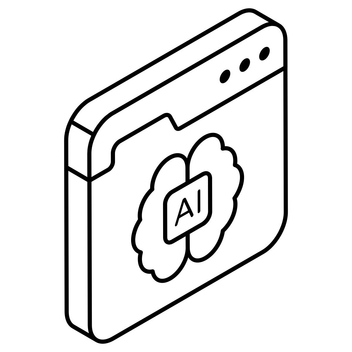ai brain icon