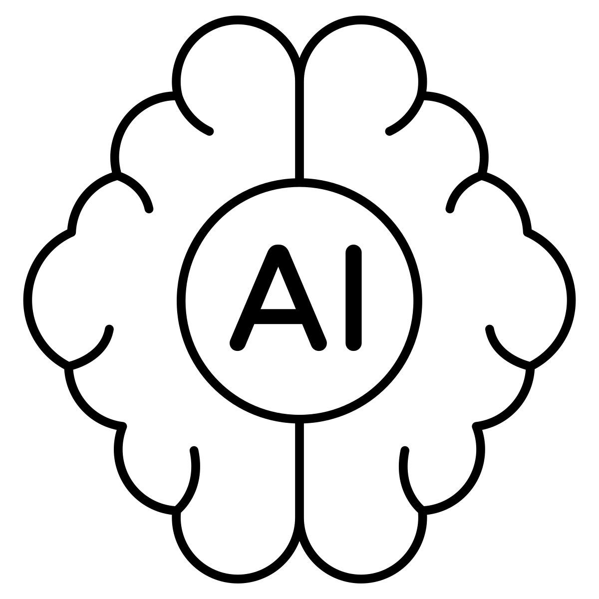 cerebro artificial icon