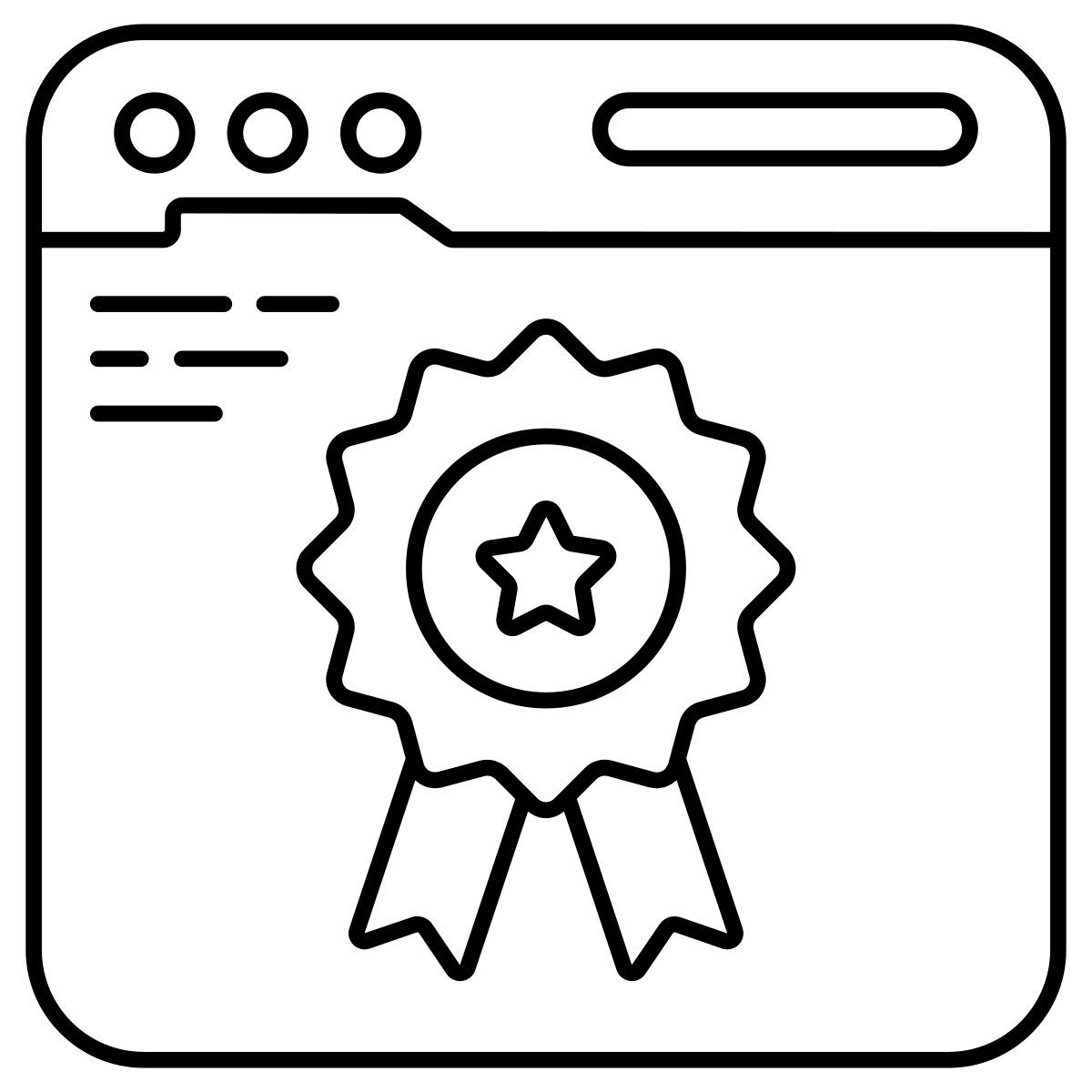 awarded website icon