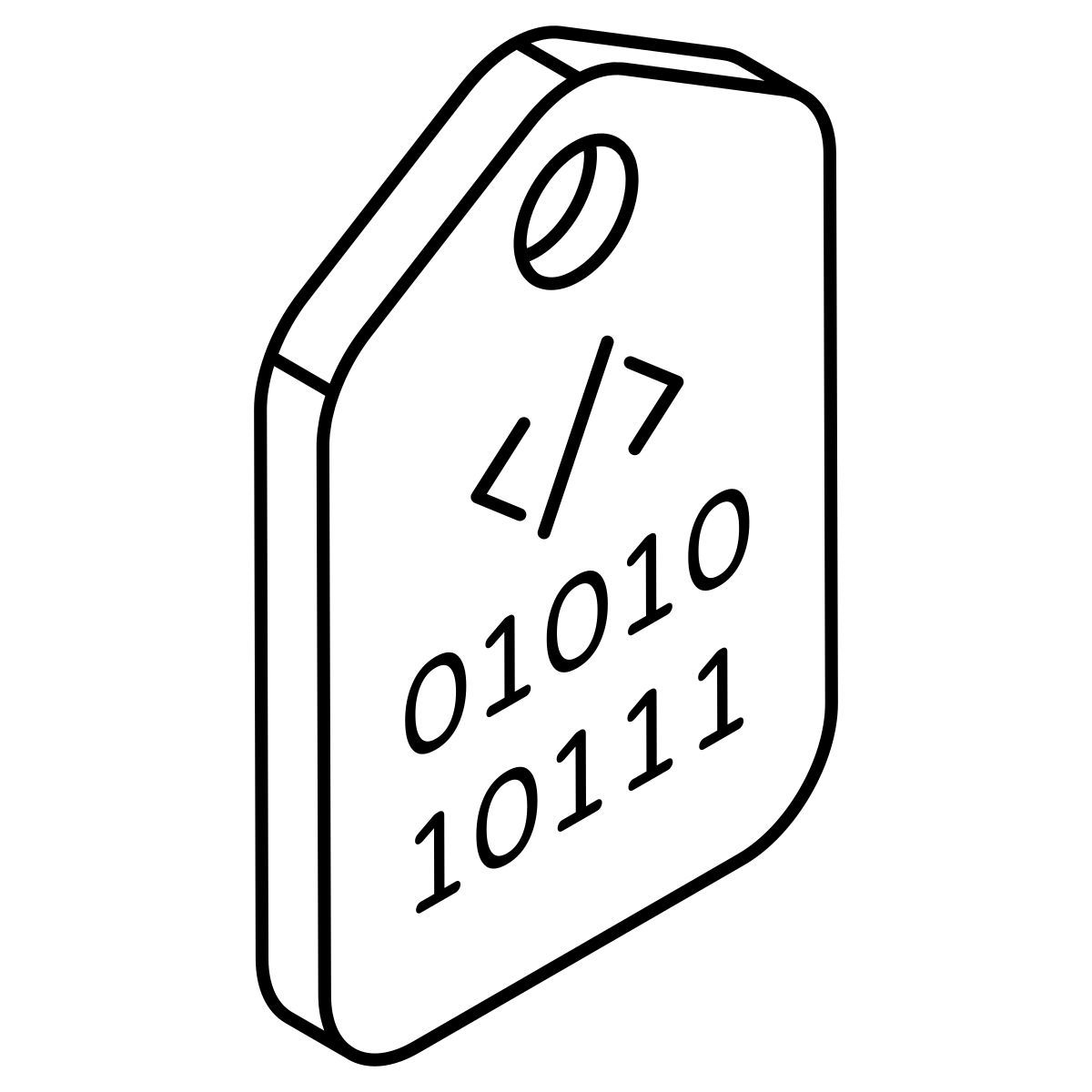 balise de code binaire icon