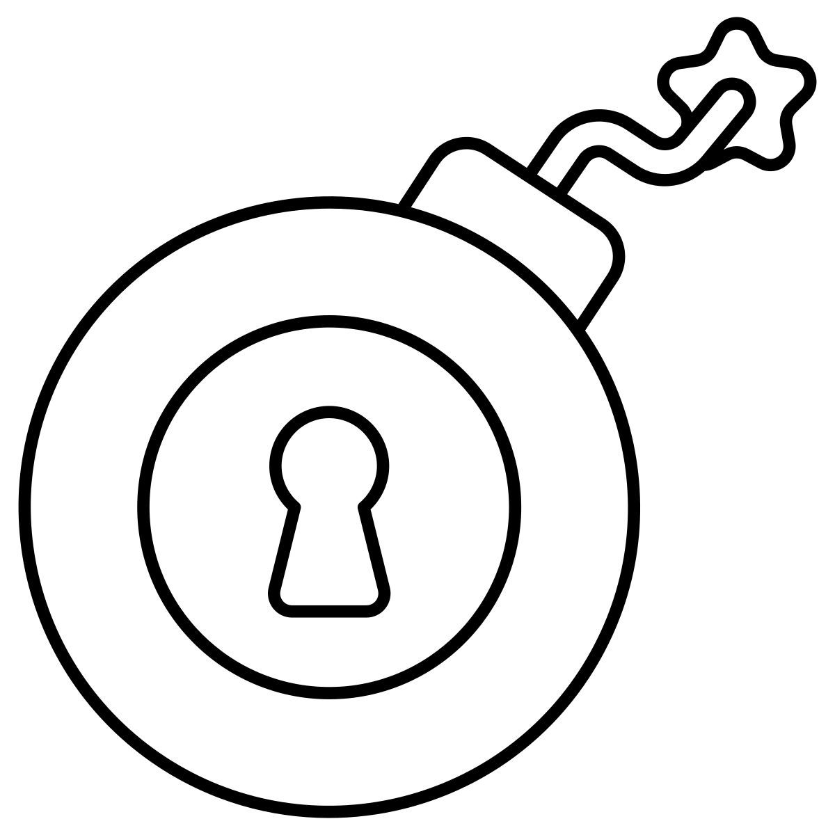 bomb security icon