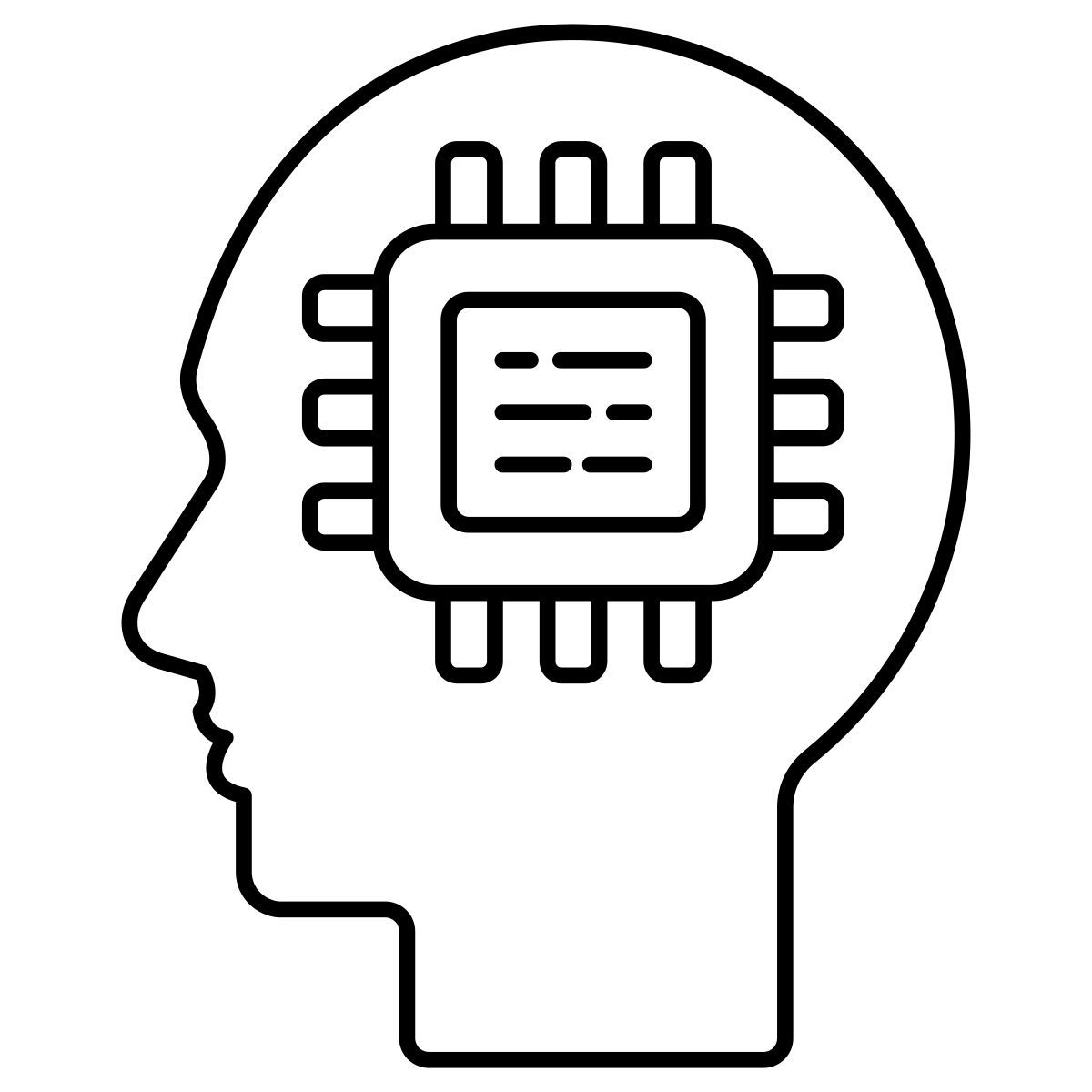 processore cerebrale icon