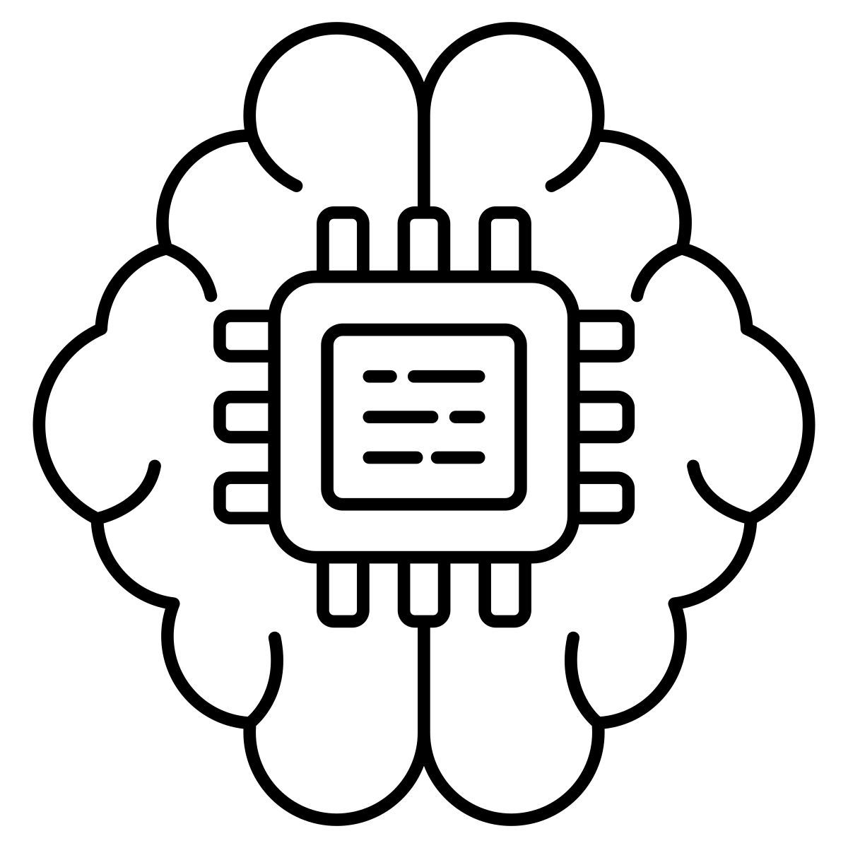 processore cerebrale icon
