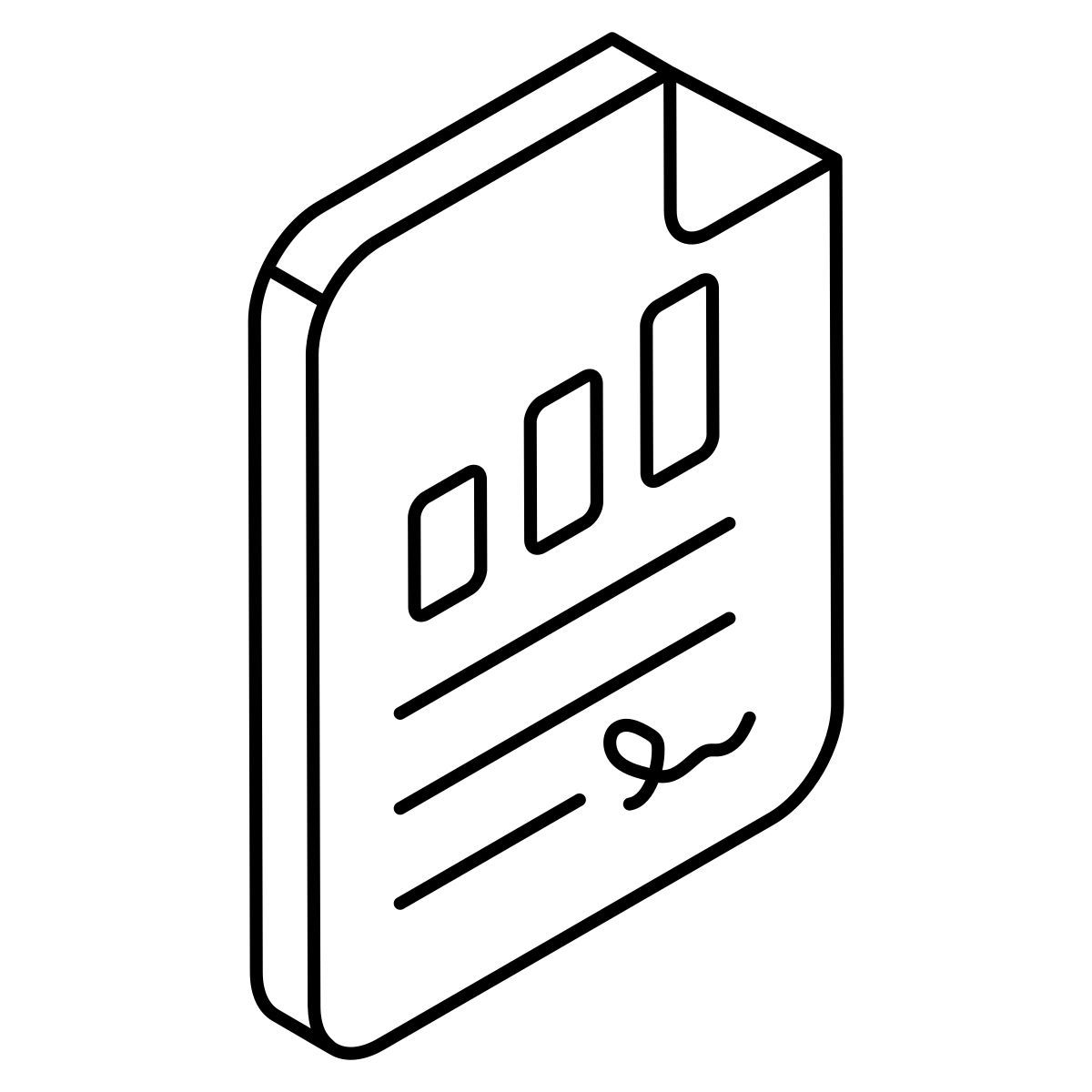 informe de negocios icon