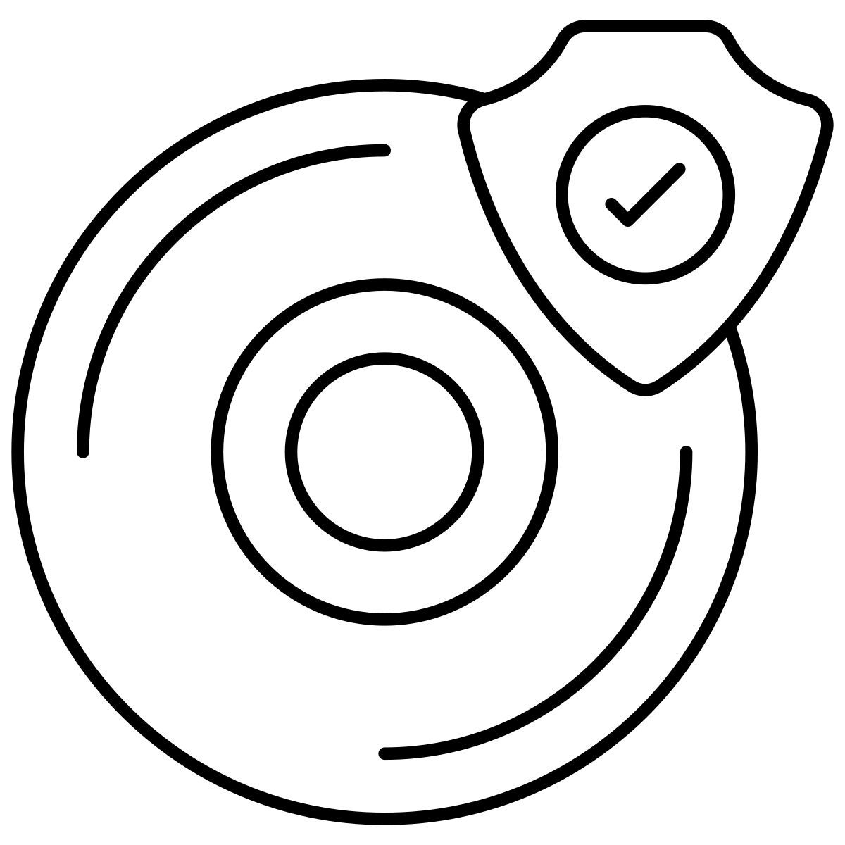 segurança de cd icon