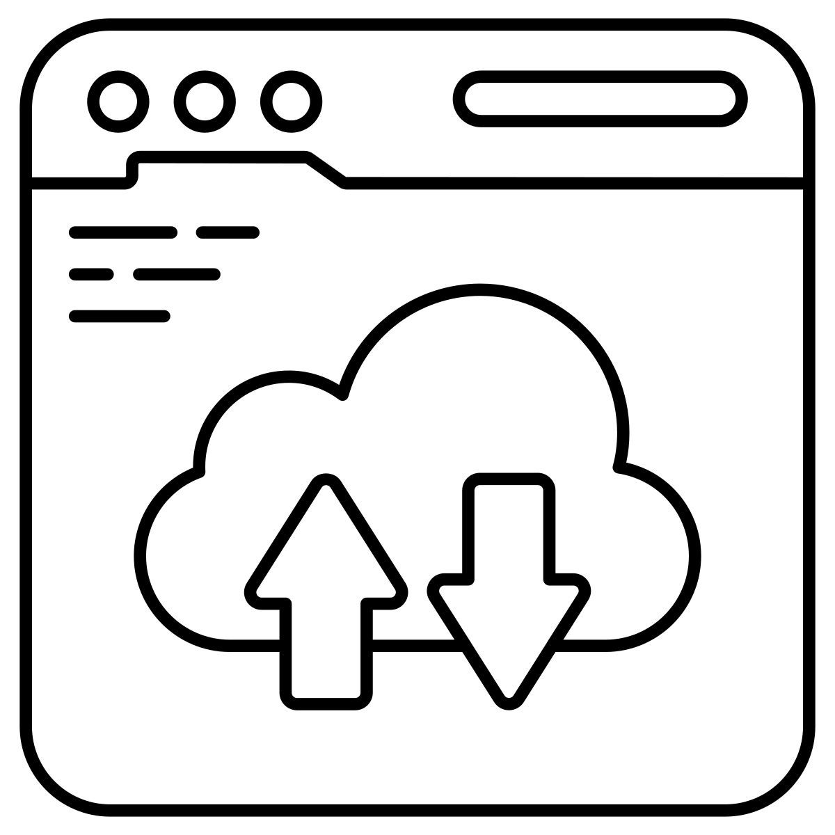 클라우드 데이터 전송 icon