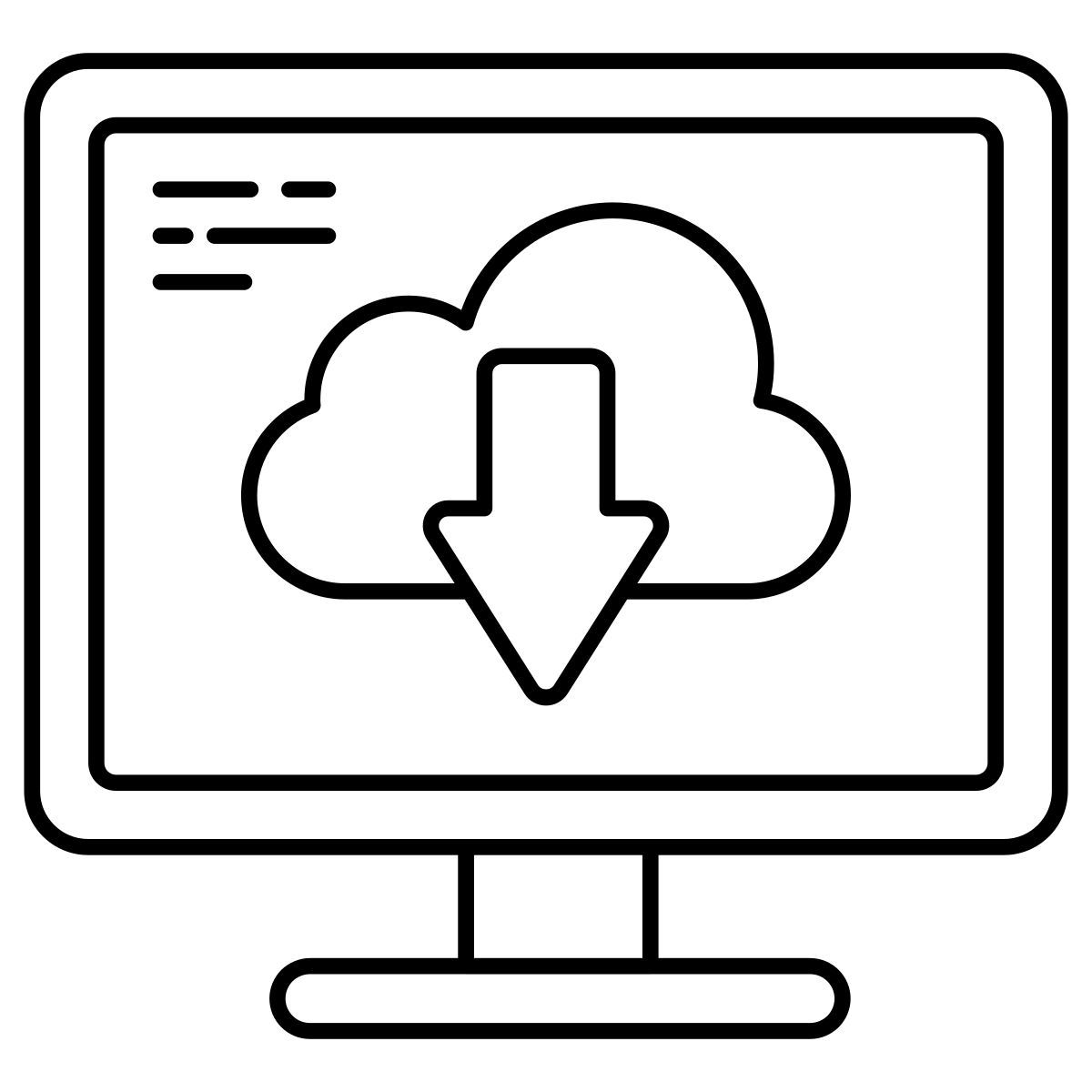 cloud download icon