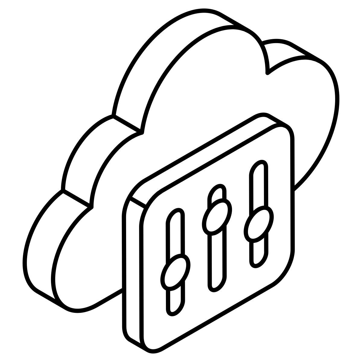 cloud equalizer icon