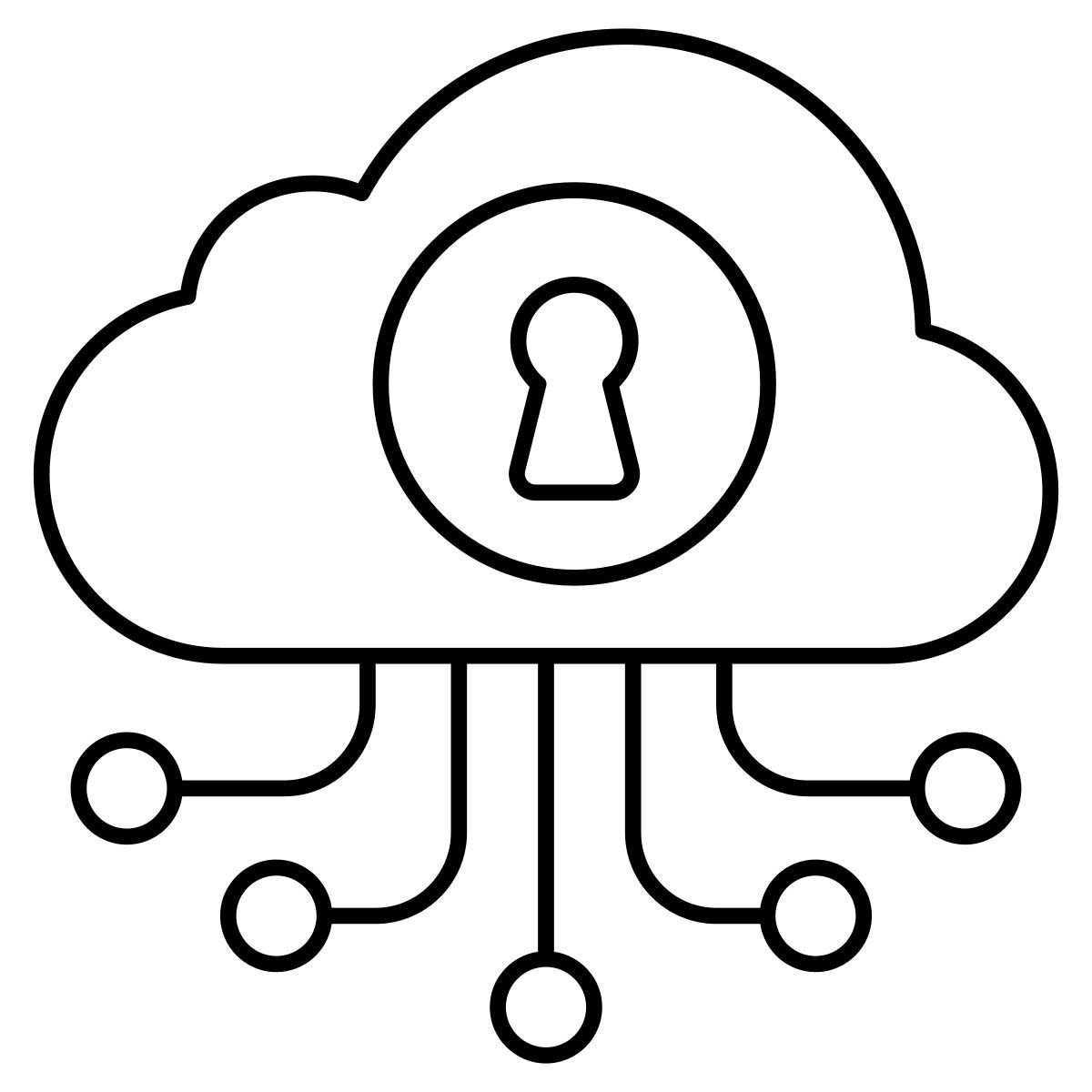 cloud network security icon