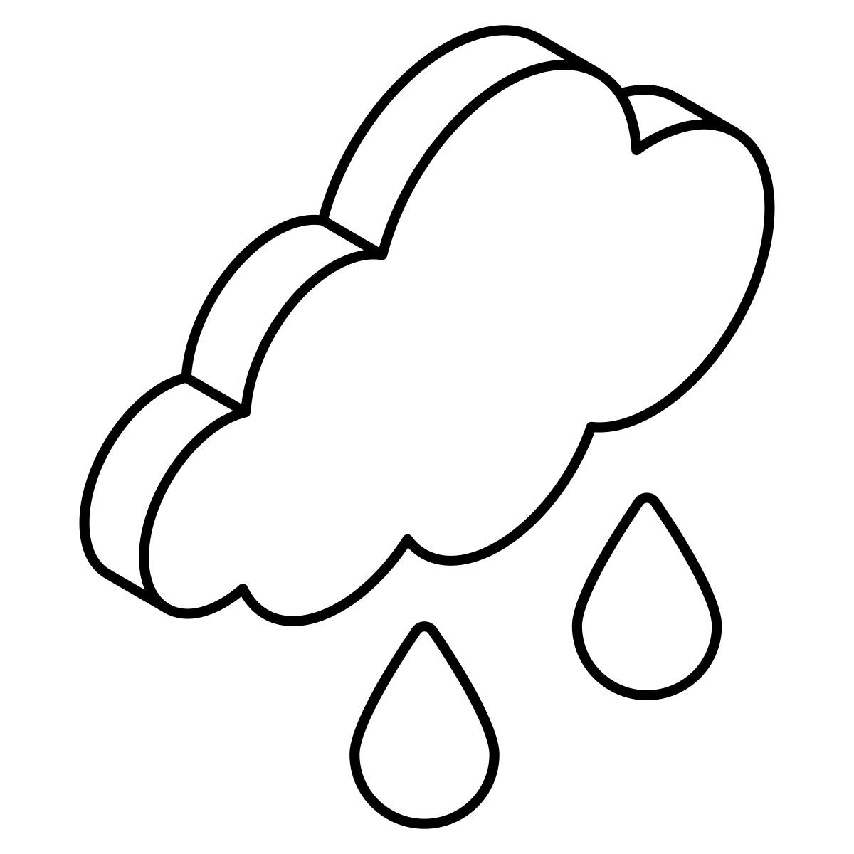cloud raining icon