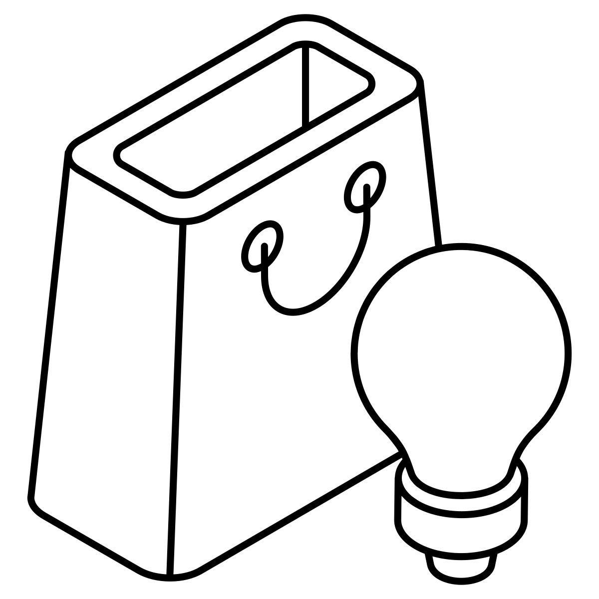 creative shopping icon