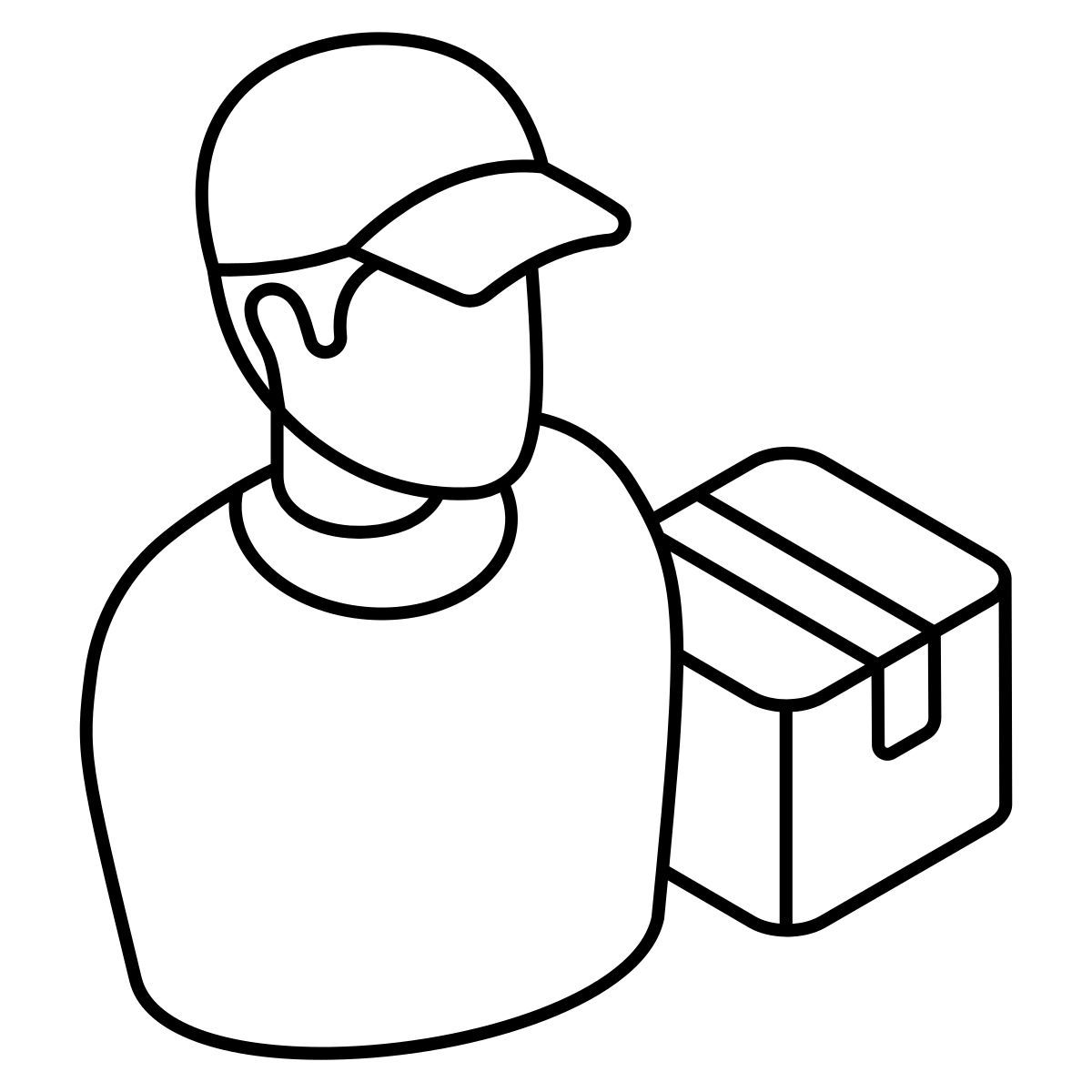 delivery man icon