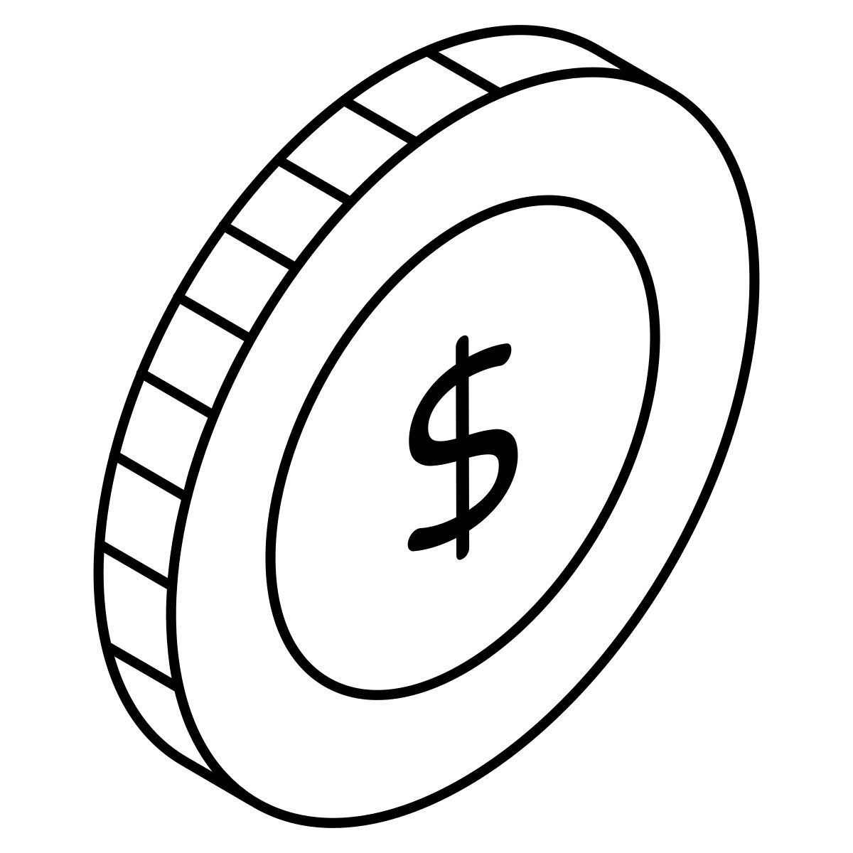 dollar coin icon