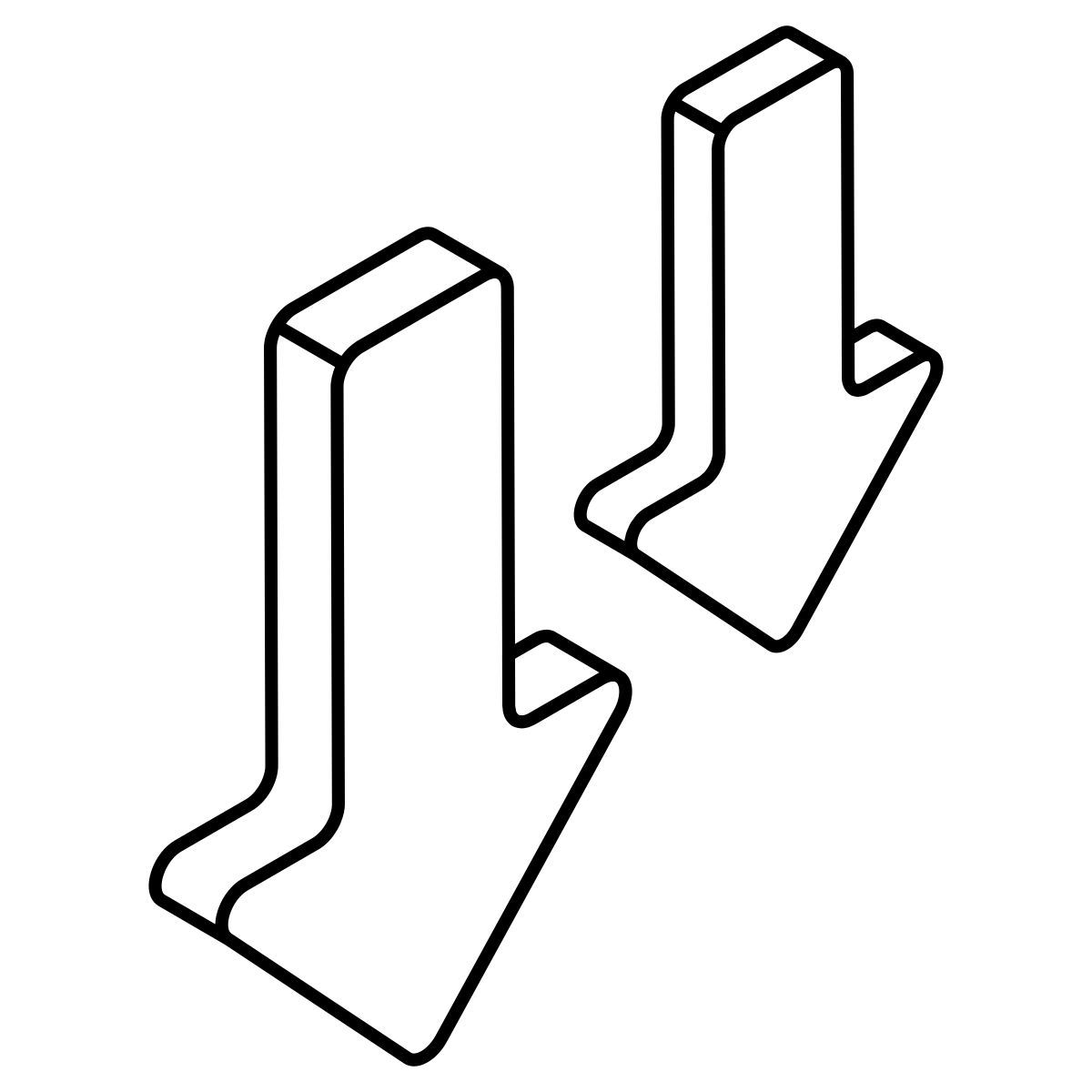 flechas hacia abajo icon