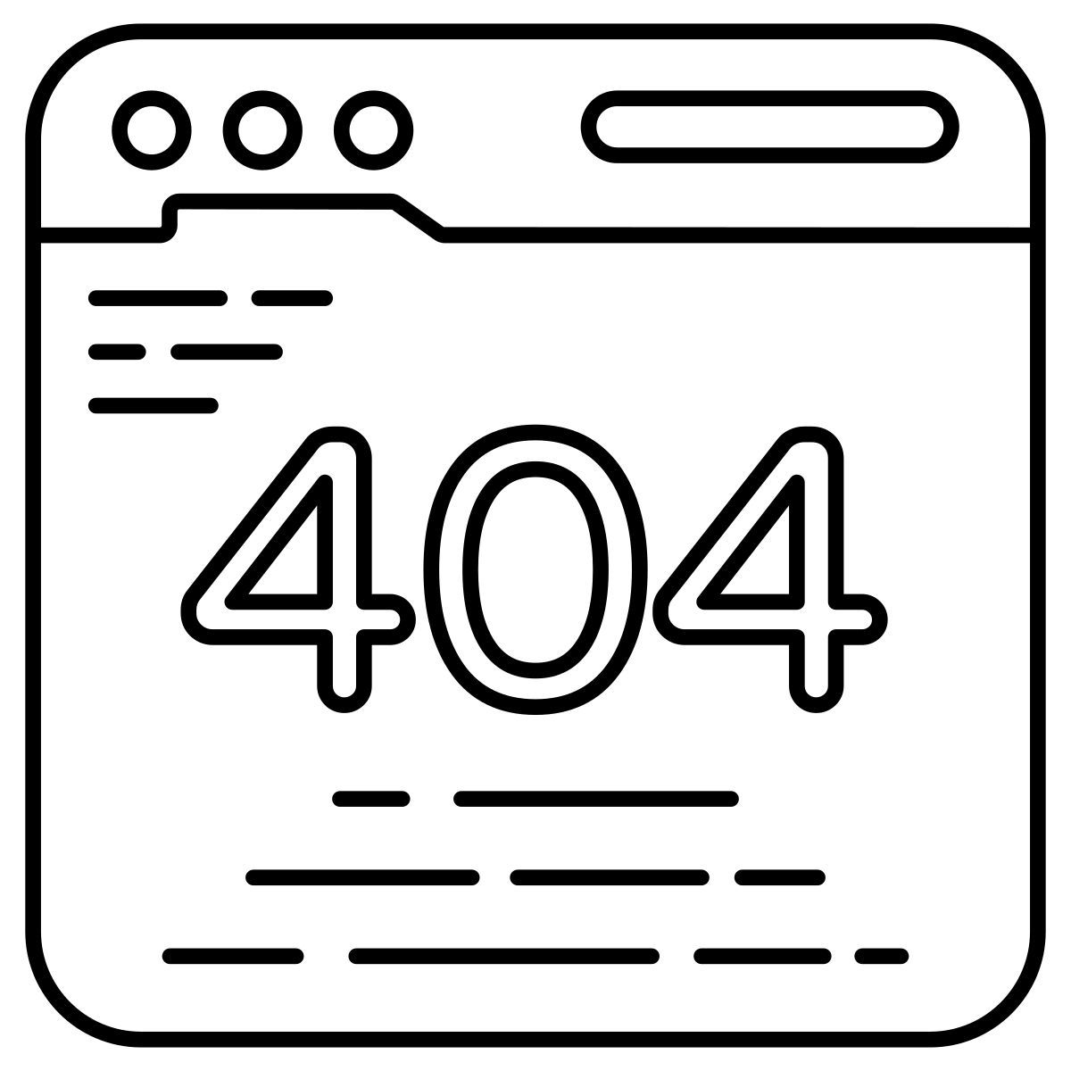 error 404 icon