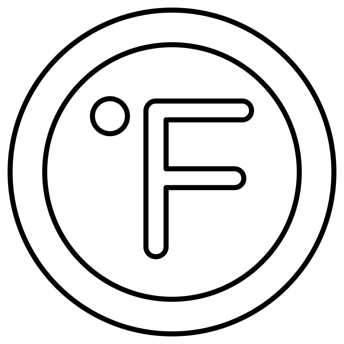 fahrenheit icon