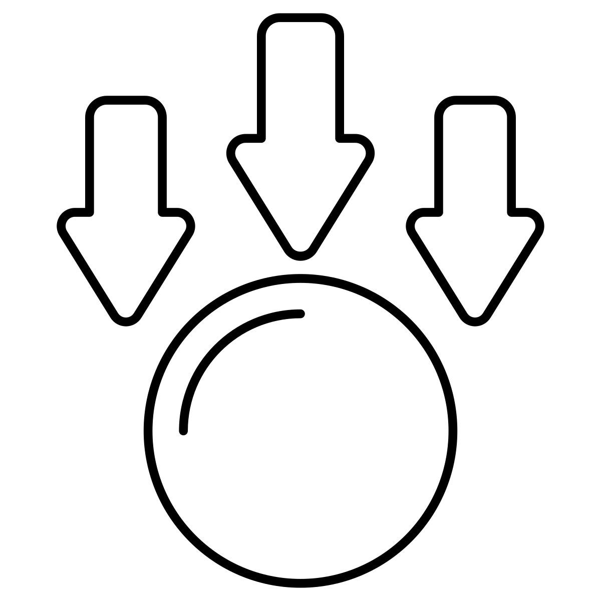 falling ball icon
