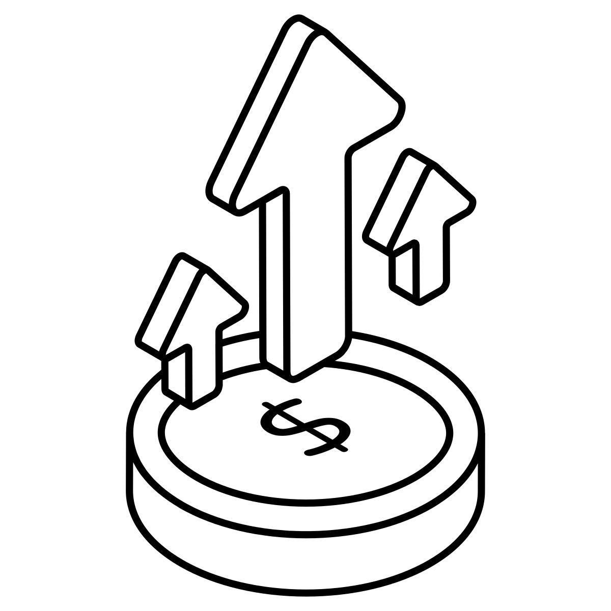 grafico finanziario icon