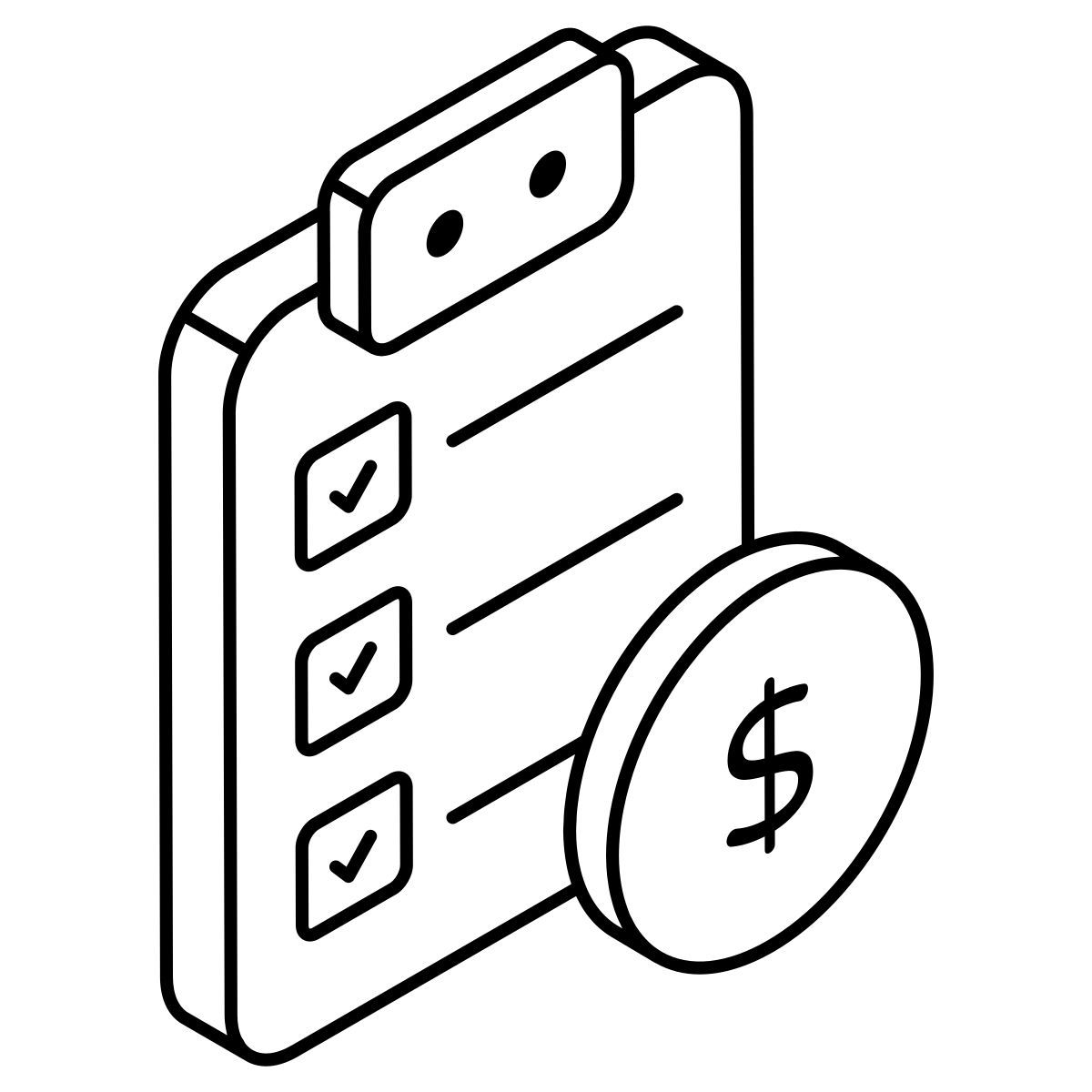 financial list icon