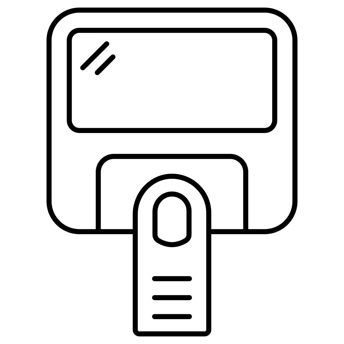 fingerprint attendance icon