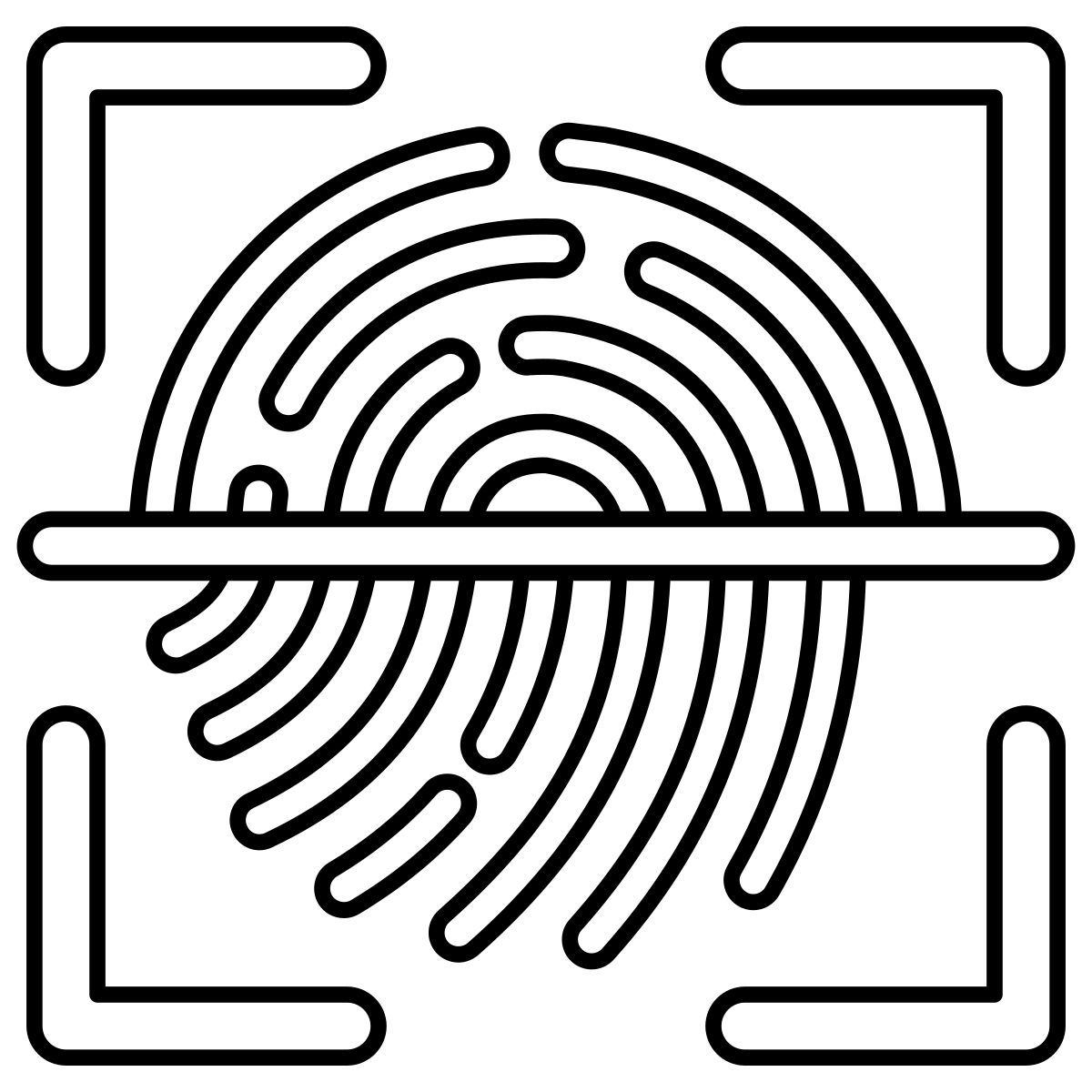 scansione delle impronte digitali icon