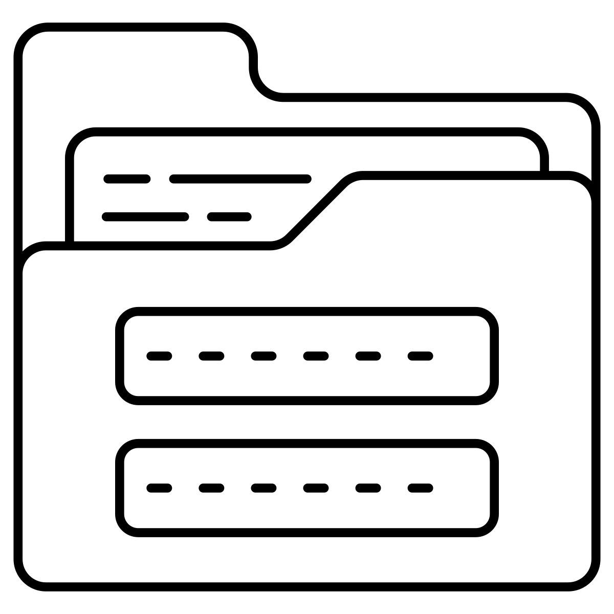 mot de passe du dossier icon