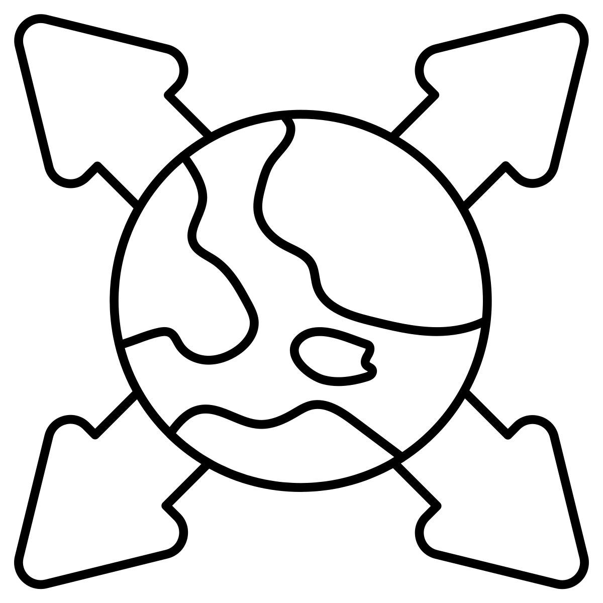 globale richtungspfeile icon