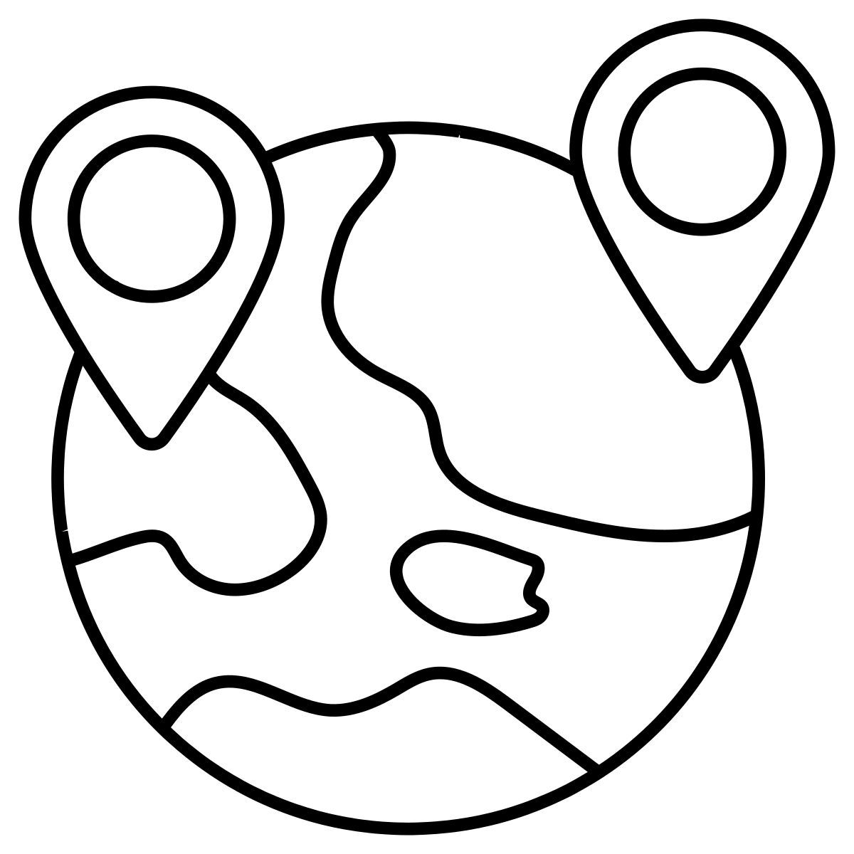 글로벌 위치 icon