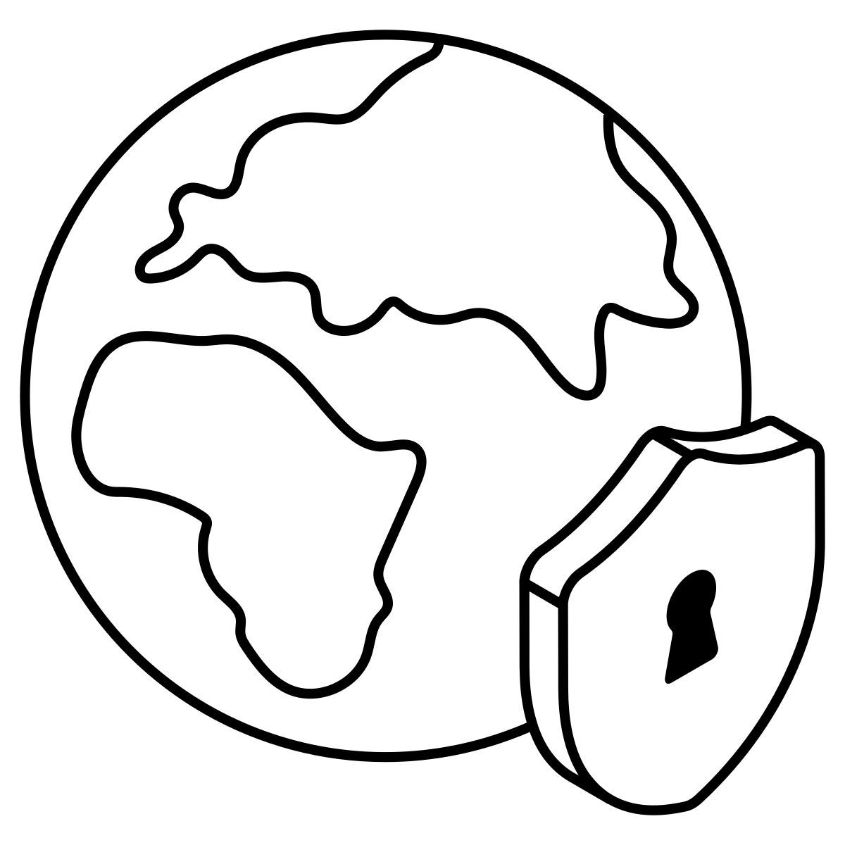 sécurité mondiale icon