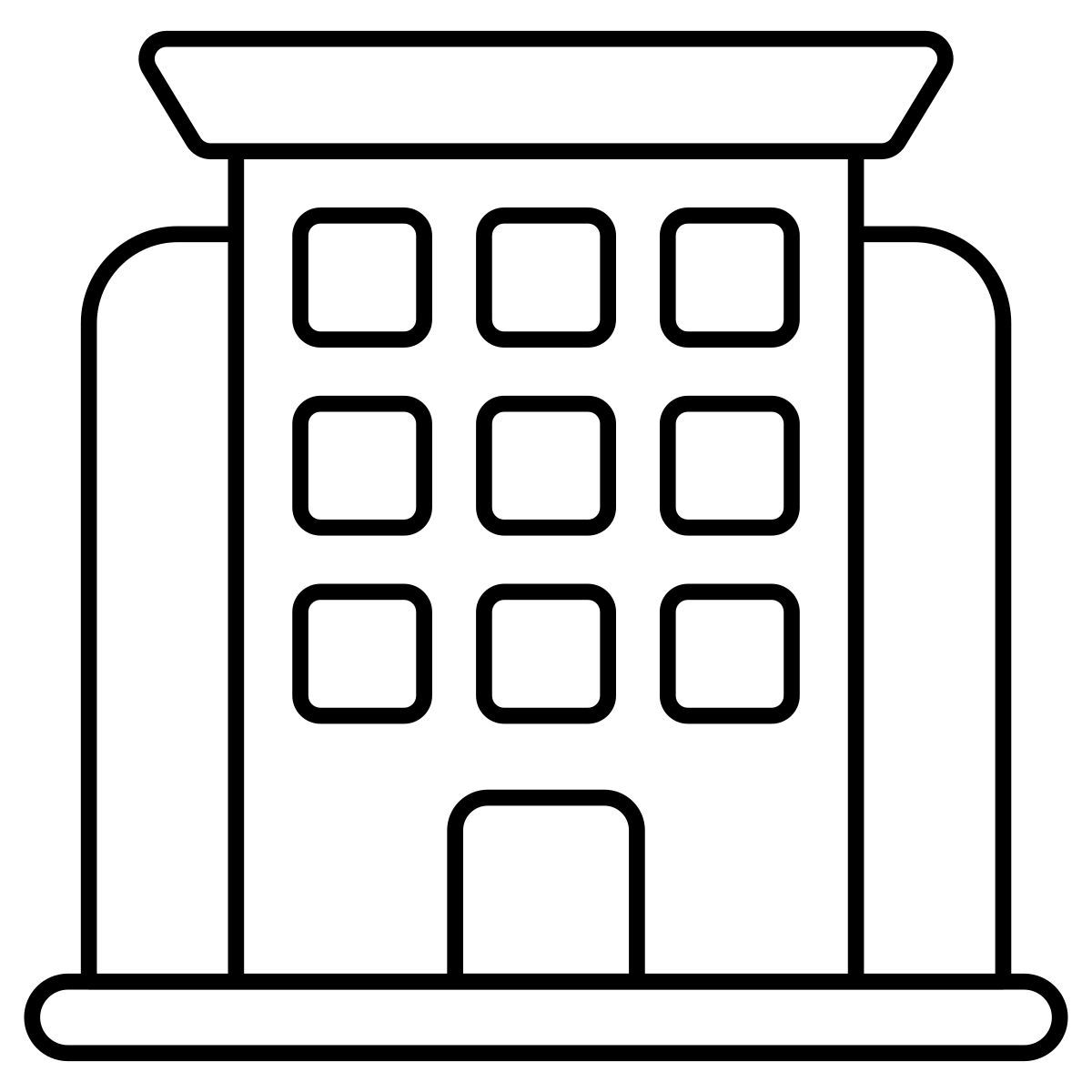hotel building icon
