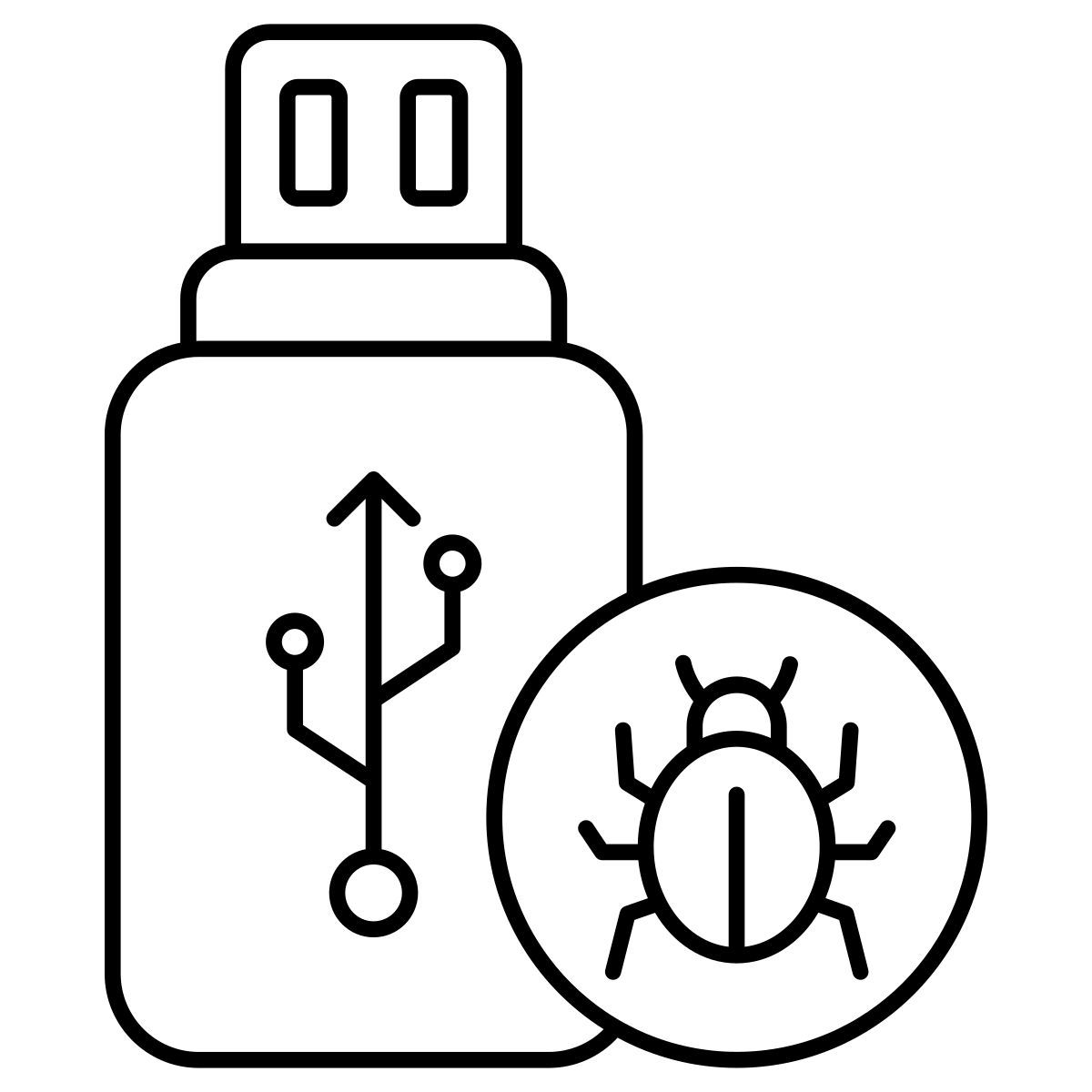 감염된 usb icon
