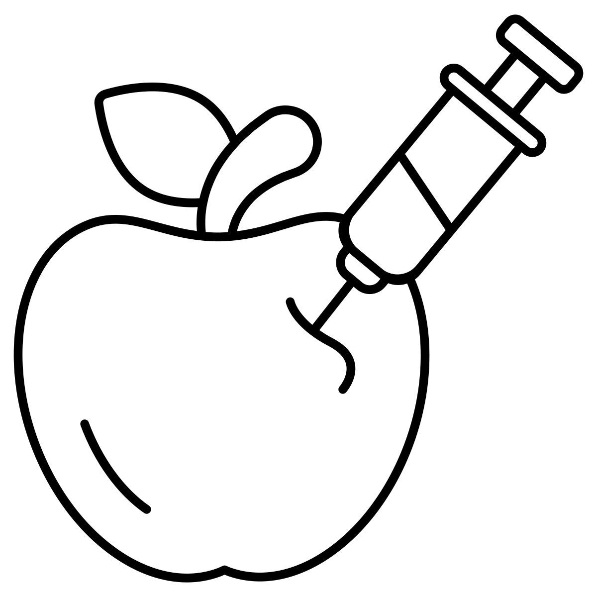 injecting apple icon
