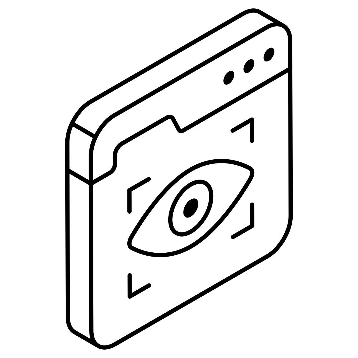 iris recognition icon