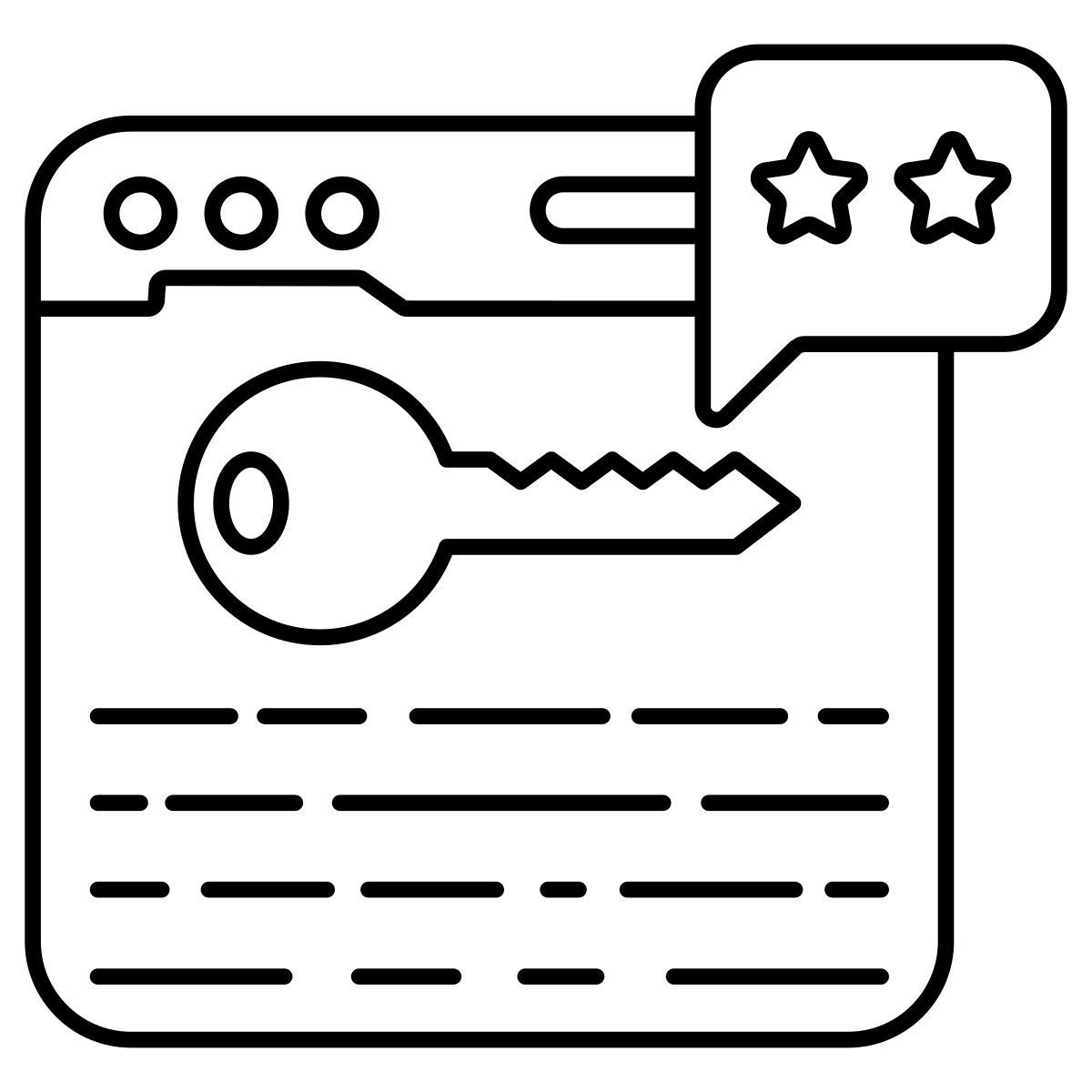 sitio web clave icon