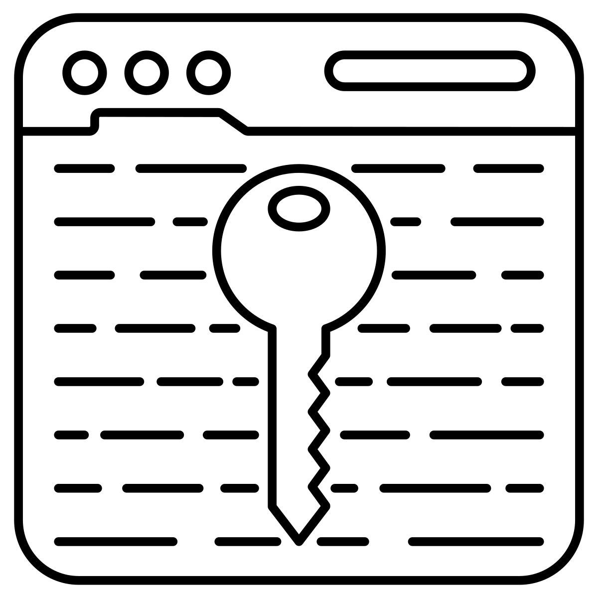 sitio web clave icon