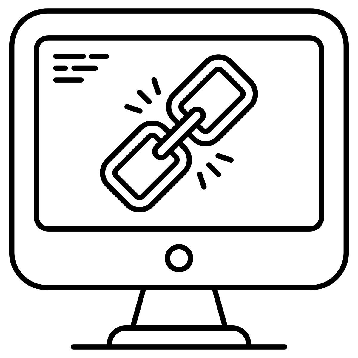 computador conectado icon