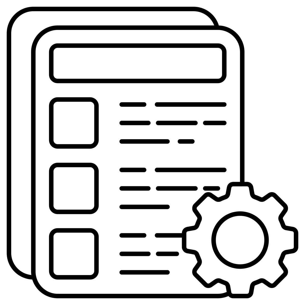 gestione degli elenchi icon