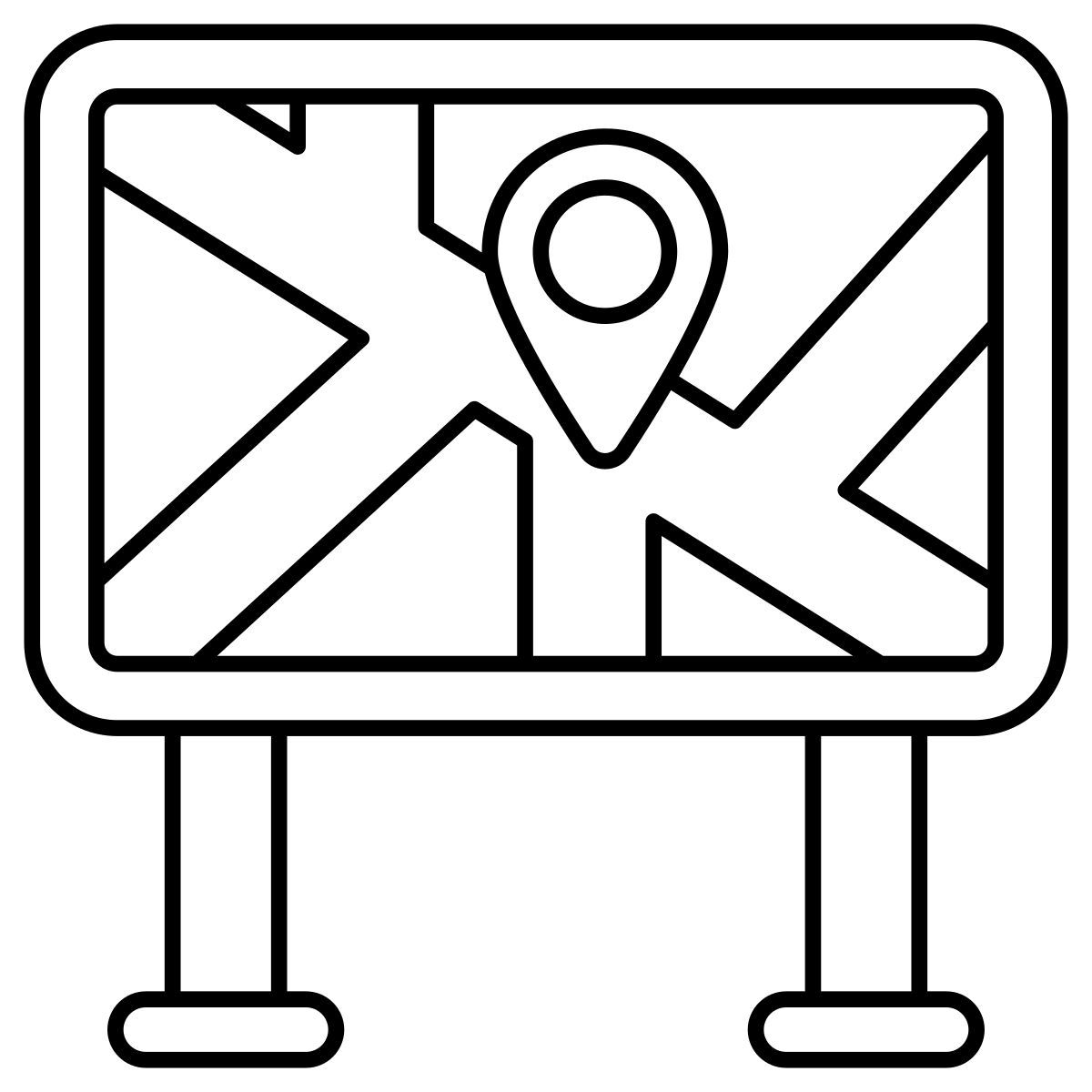 panneau de localisation icon