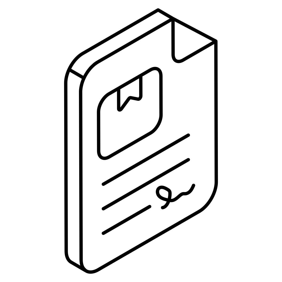 logistic contract icon
