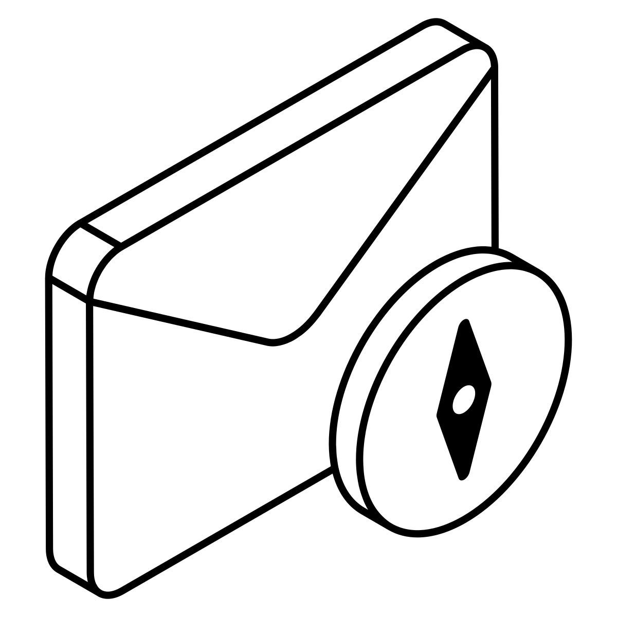 mail compass icon