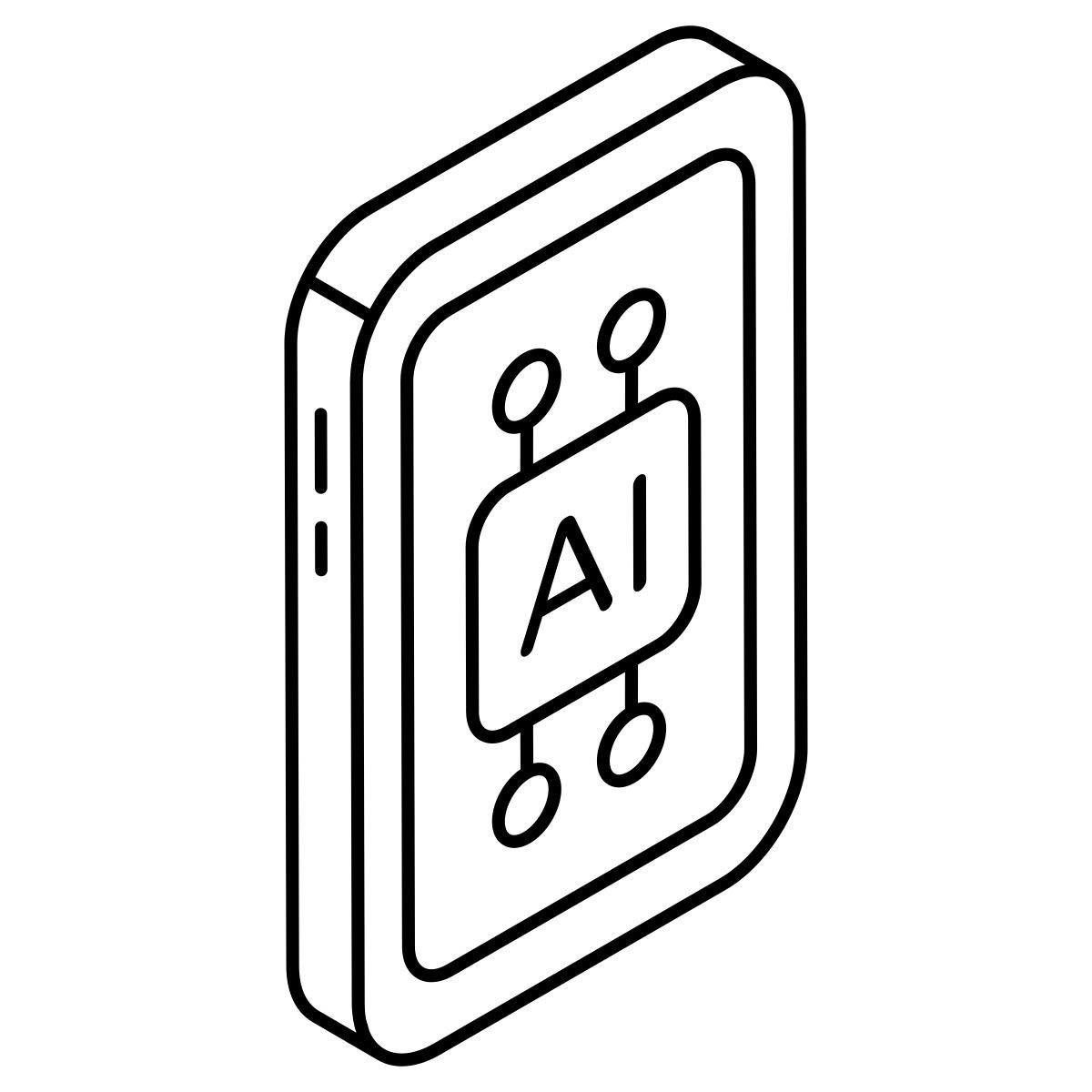 mobile ai icon