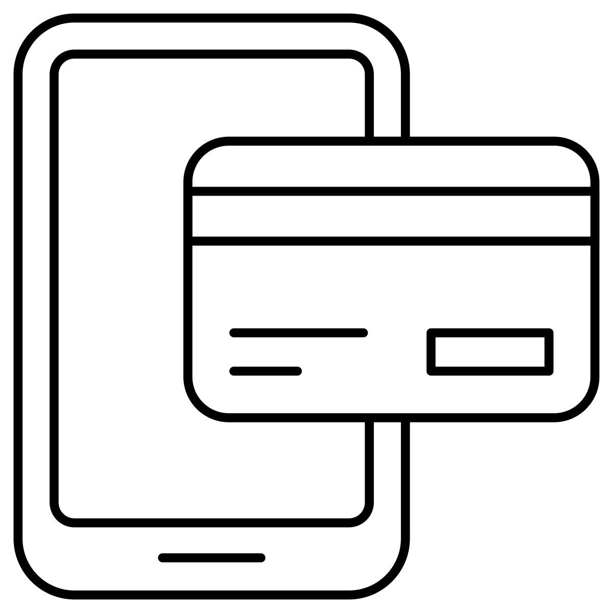 mobile card payment icon