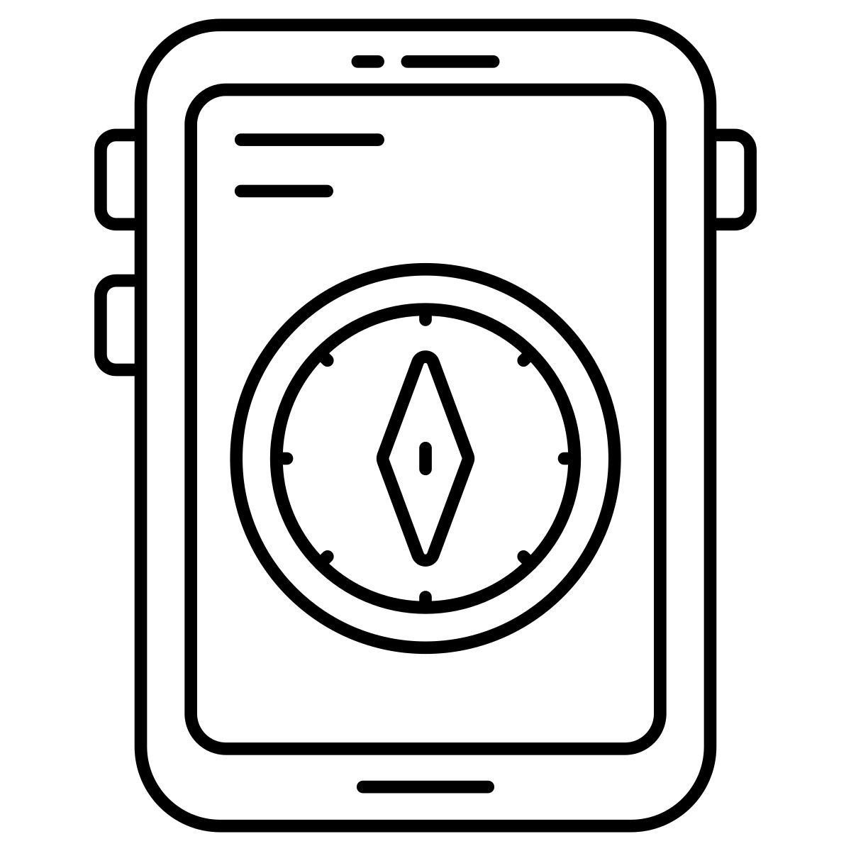 mobile compass icon