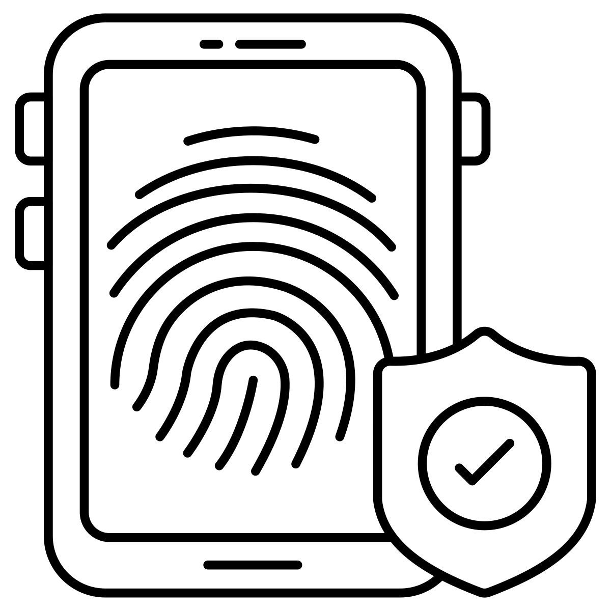 impressão digital móvel icon