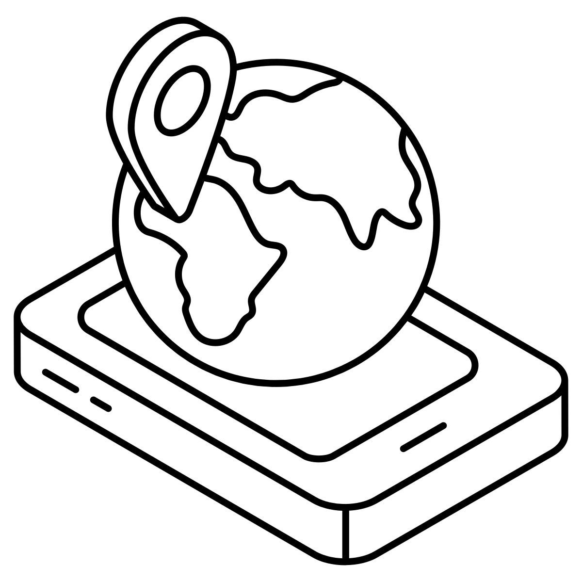 mobile global location icon