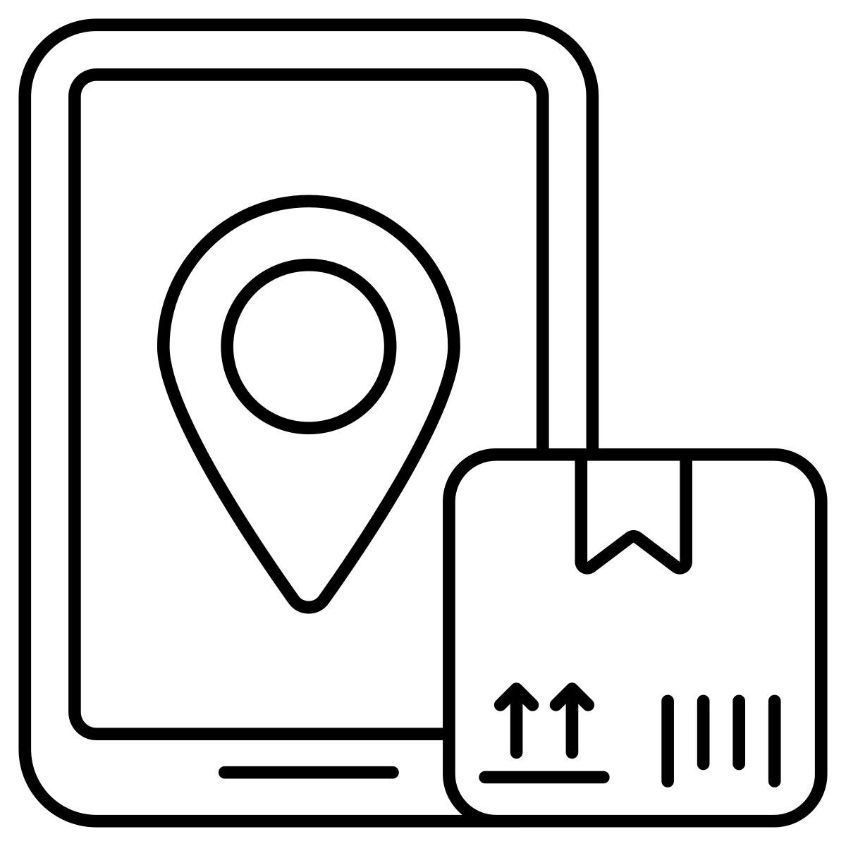 localizzazione pacchi mobile icon