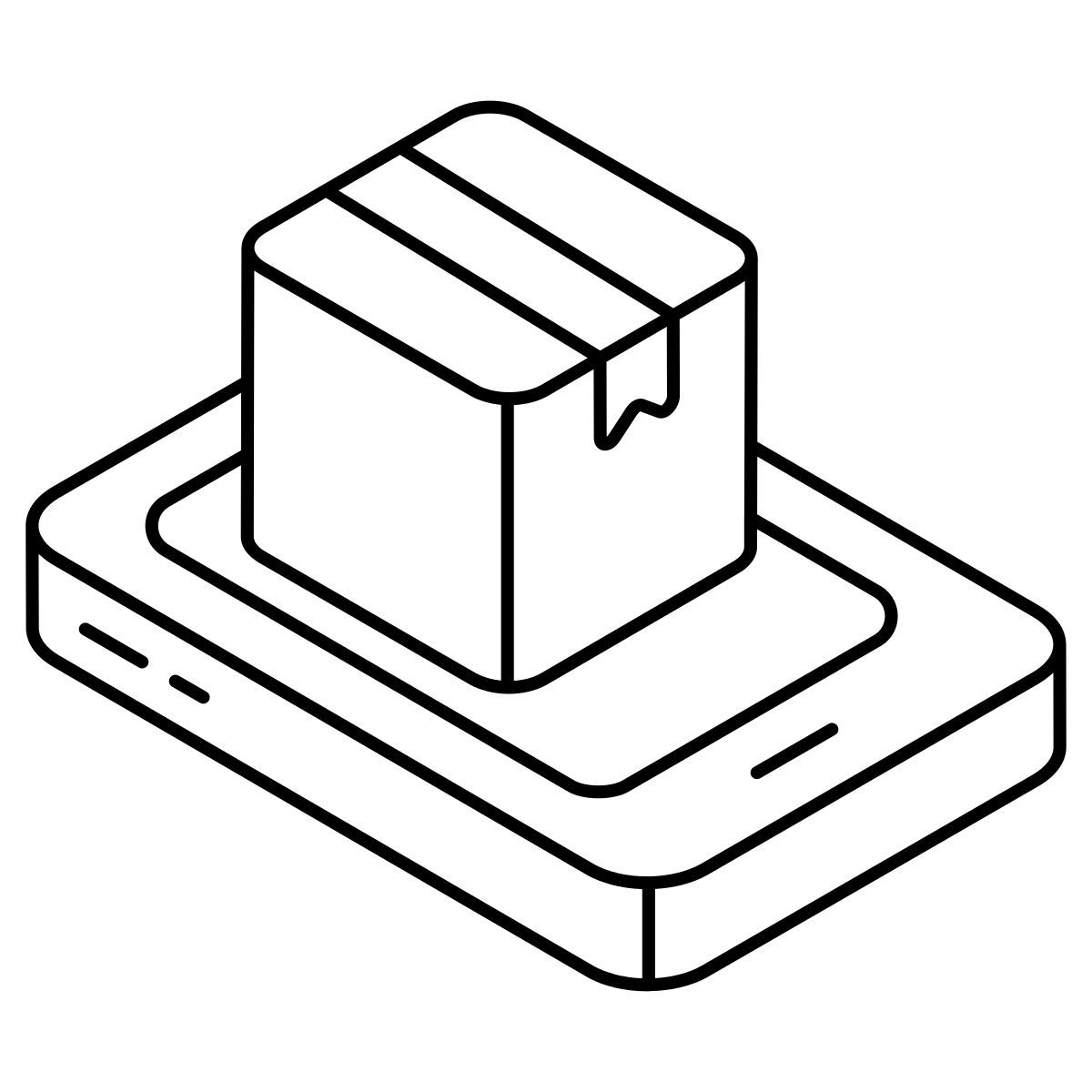 mobile parcel icon